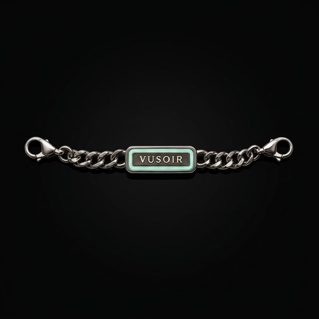Silver glow lace chain