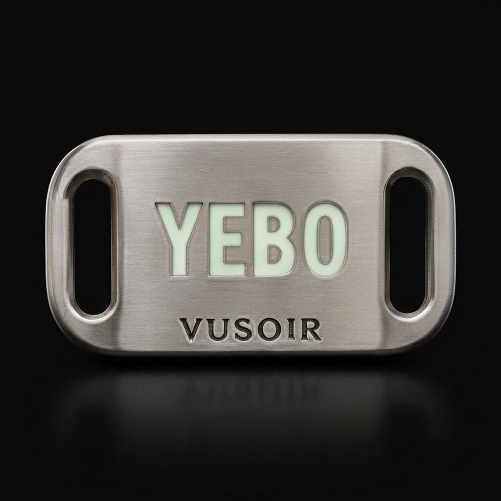 After Dark YEBO glow lace lock in Silver, daylight